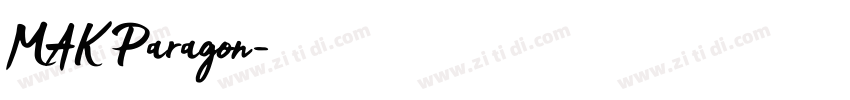MAK Paragon字体转换